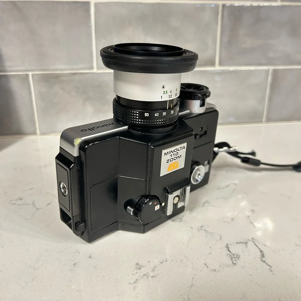 Minolta vintage Black and Silver Camera